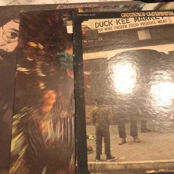 3 Credence Clearwater Revival Records Original Fantasy Label